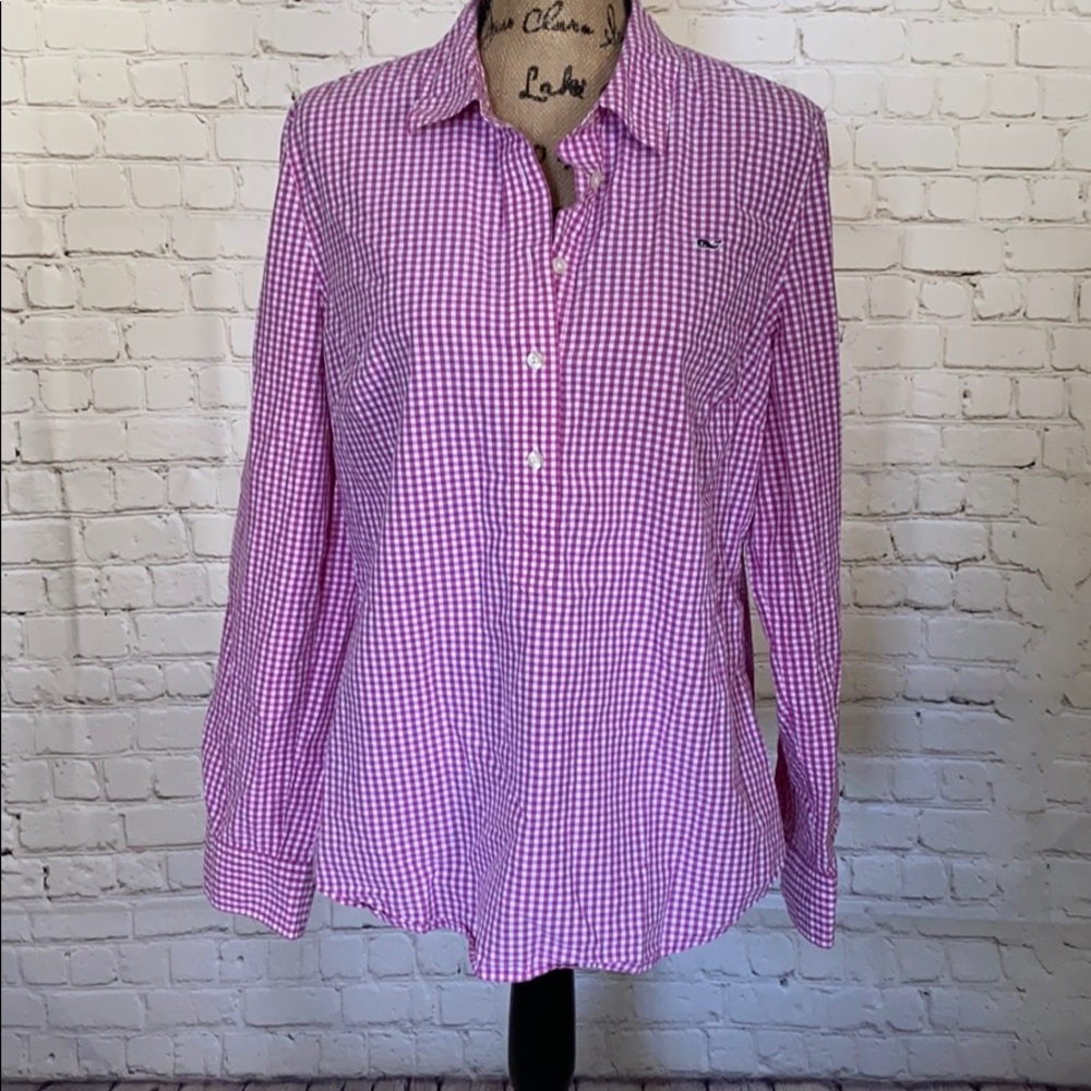 Vineyard Vines Gingham Shirt 14